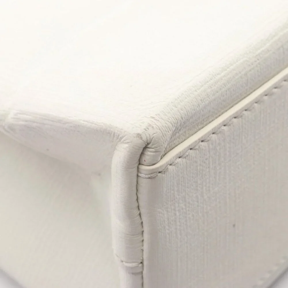 Balenciaga Handbag Shopping Tote Xxs White Canvas Leather - Picture 5 of 9